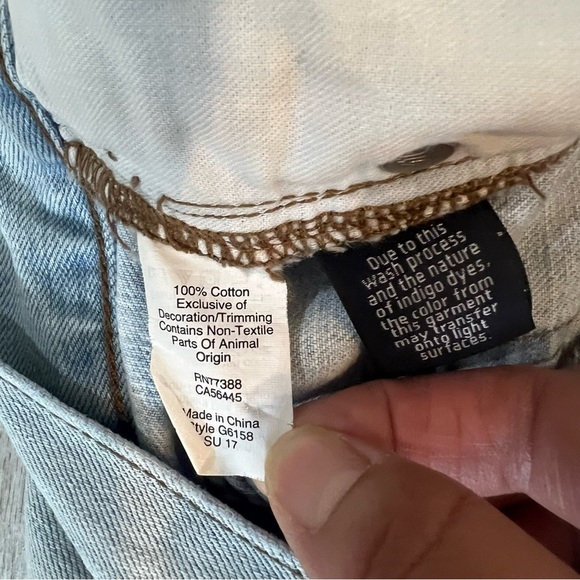 Madewell Embroidered Light Blue Denim‎ Shorts Size 29 - Picture 13 of 13